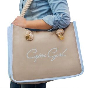 ROBERTO FARAONE MENNELLA tan Capri Girl tote